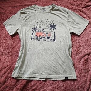 Graphic Tee with Palm Tree and Volkswagen Design